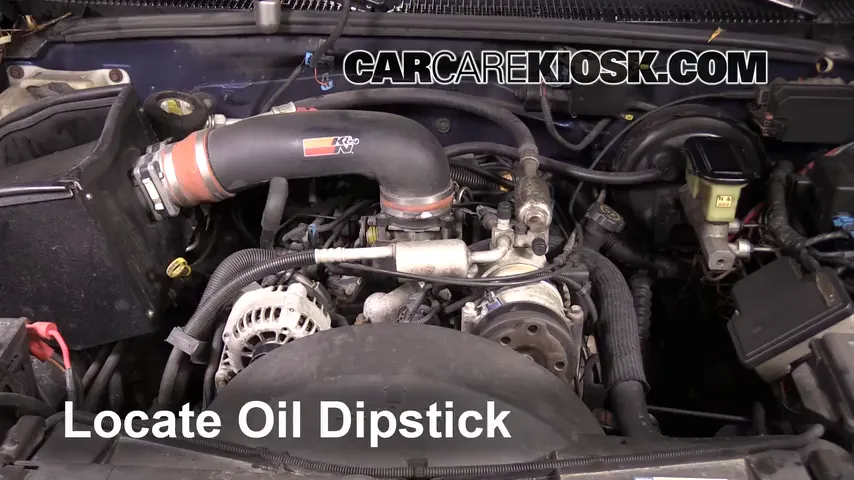1997 Chevrolet Tahoe 5.7L V8 Oil Check Oil Level